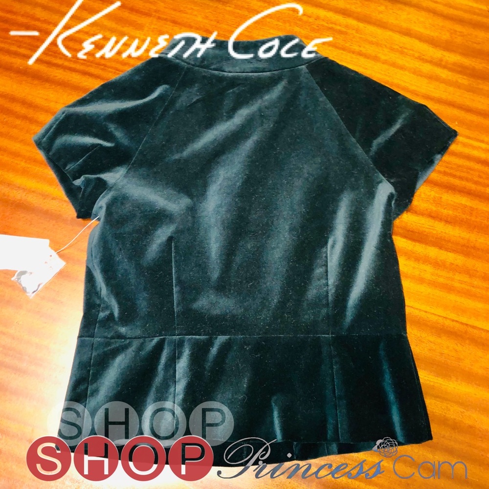 🆕KENNETH COLE Midnight Black Velvet Mock Blazer - Picture 5 of 8
